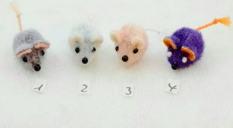 Farbmaus - 2 cm incl. Schwanz - je 14 €